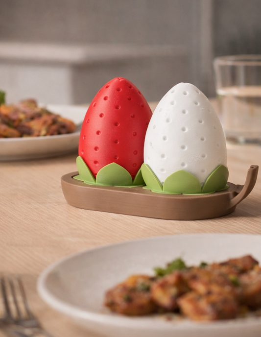 Saltberries, salt and pepper shakers