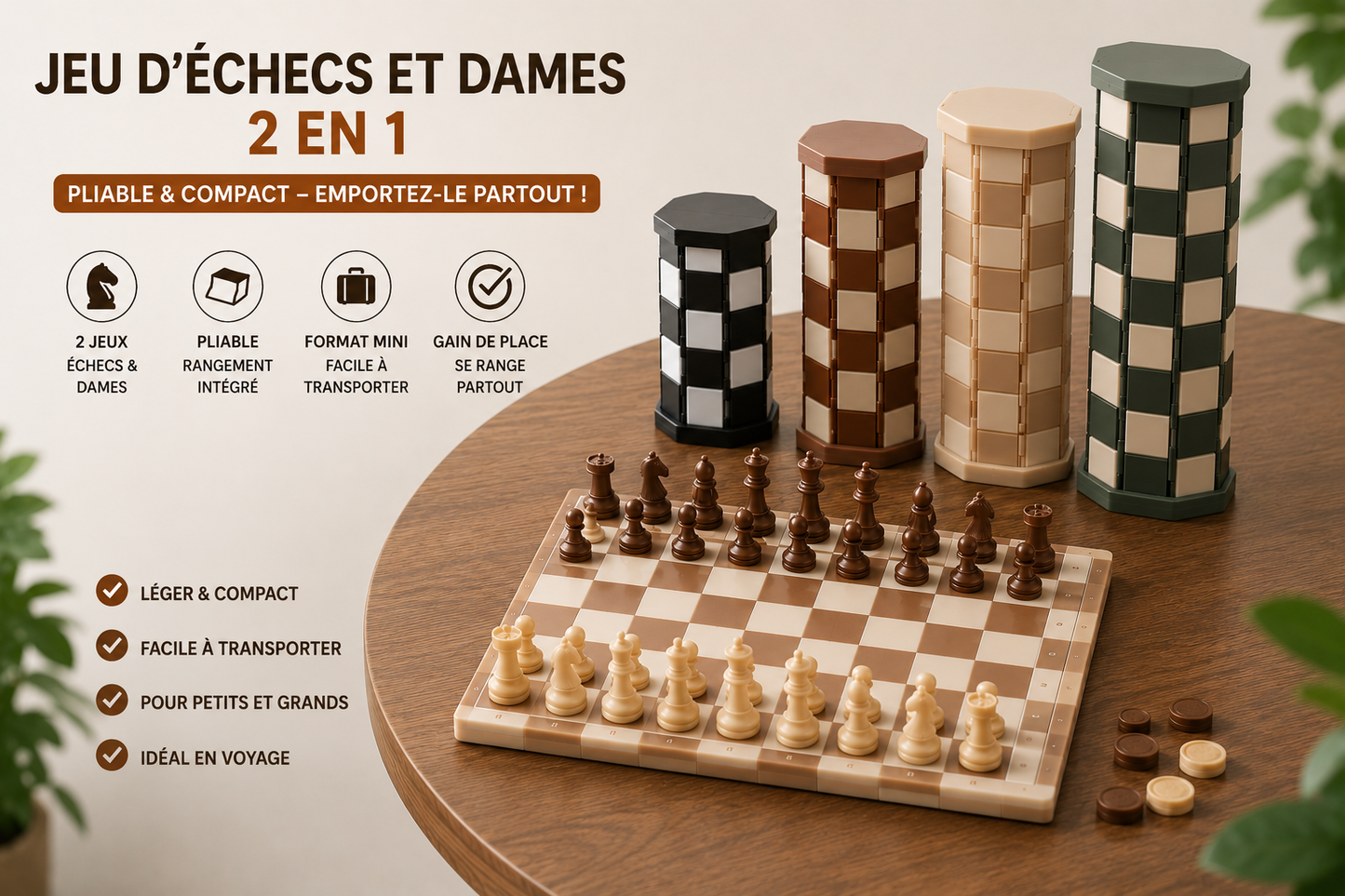 Jeu d'Échecs Pliable